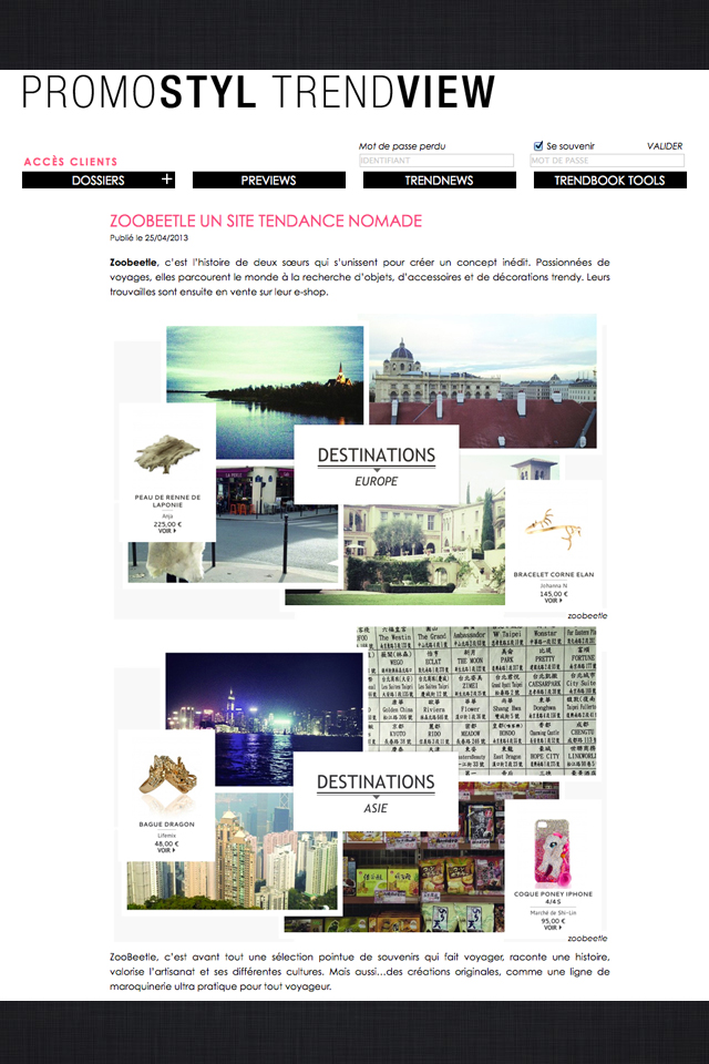 Article Zoobeetle - Promostyl